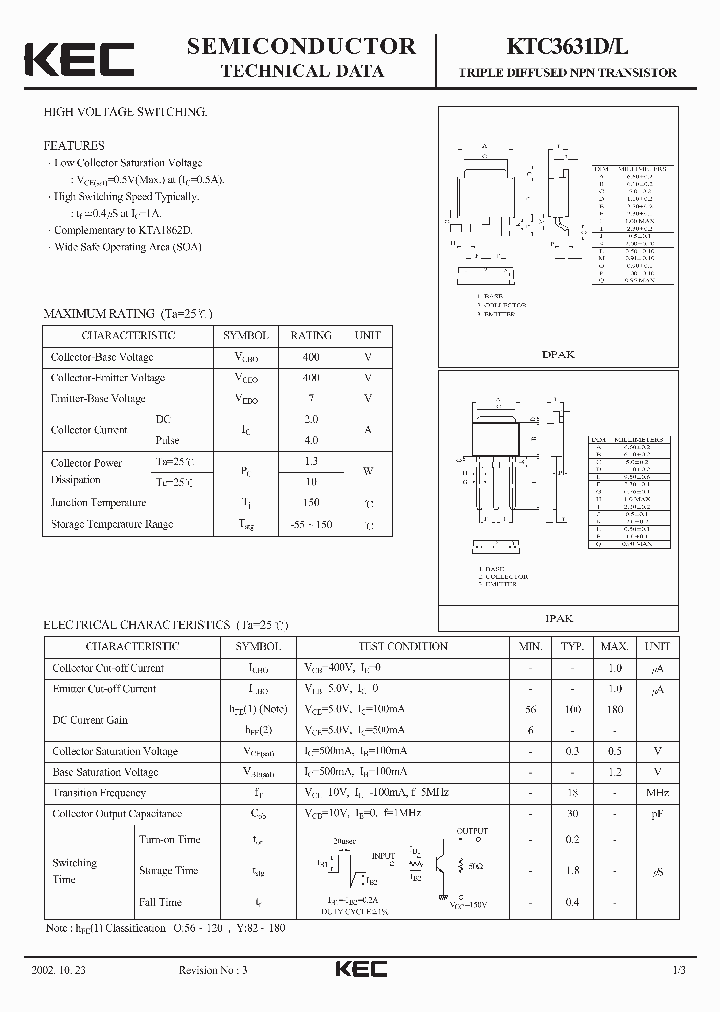 KTC3631D_1962212.PDF Datasheet