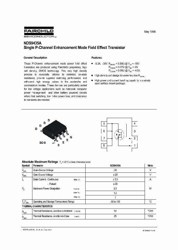 NDS9435A_1964340.PDF Datasheet