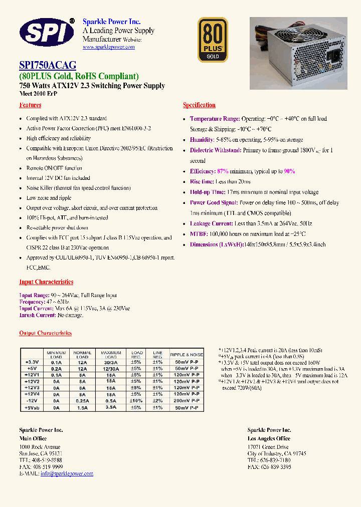 SPI750ACAG_1969781.PDF Datasheet
