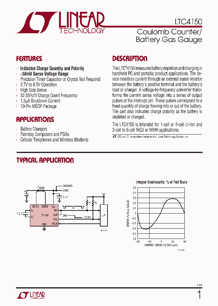 LTC4150_1985460.PDF Datasheet