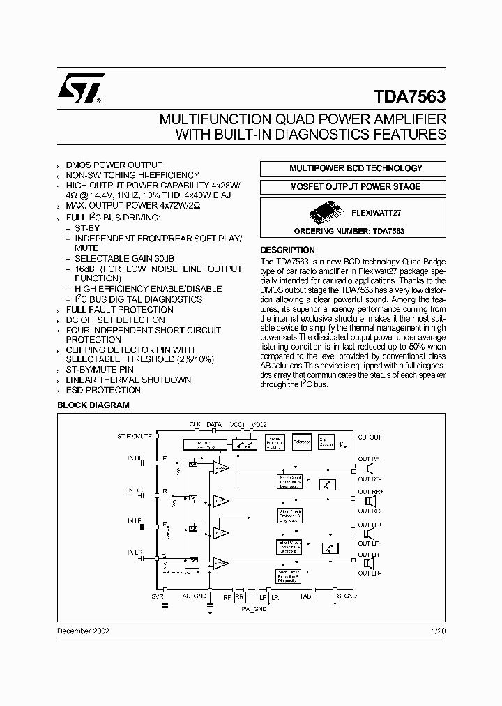 TDA7563_1986255.PDF Datasheet