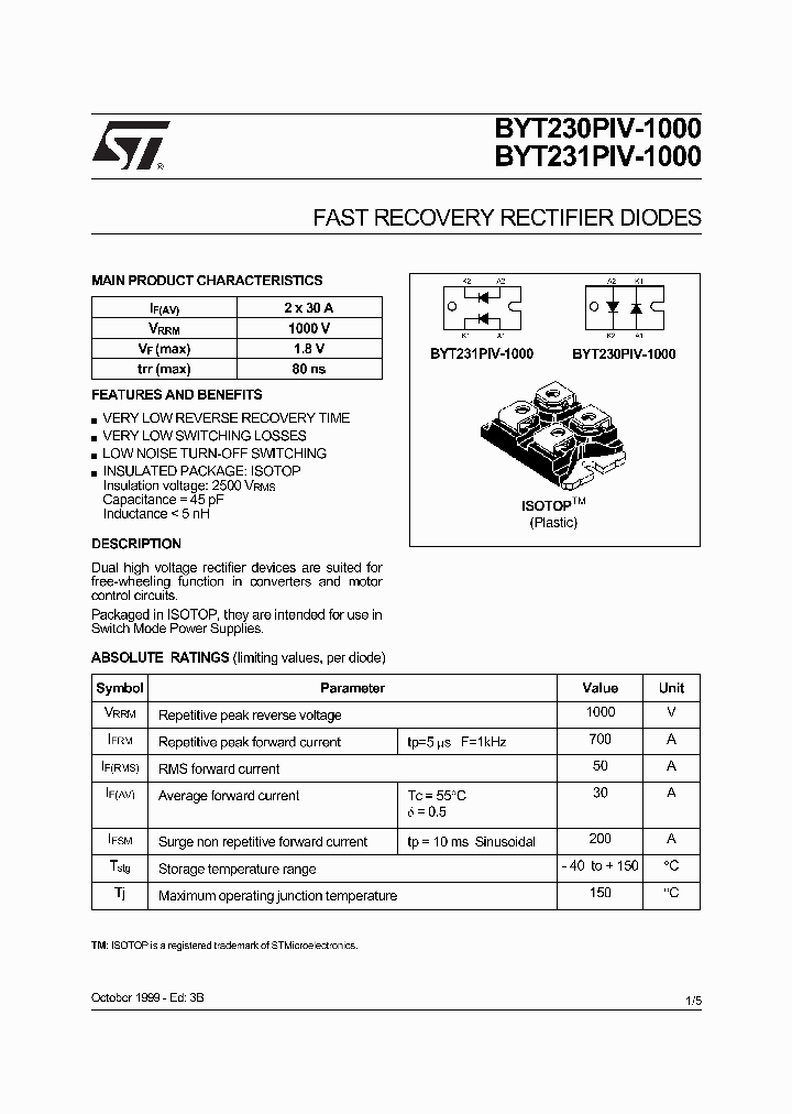 BYT230PIV-1000_1994838.PDF Datasheet