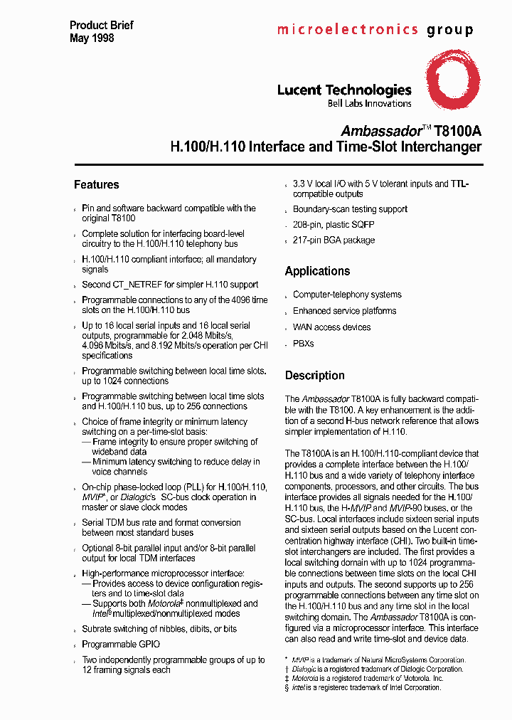 T8100A_2012780.PDF Datasheet