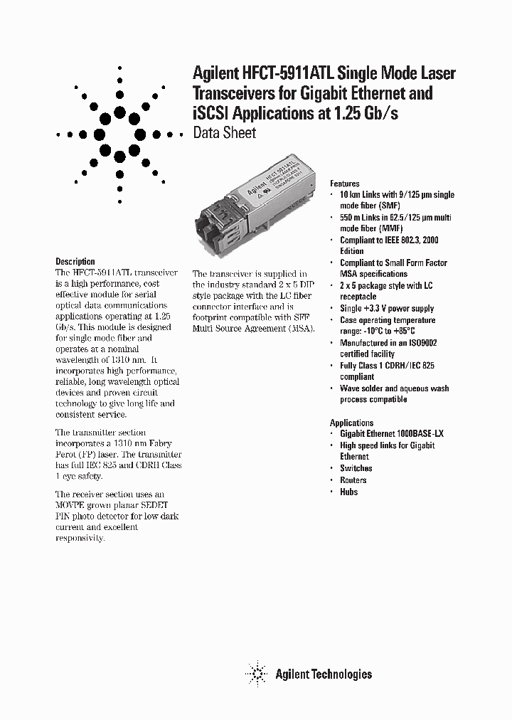 HFCT-5911ATL_2013279.PDF Datasheet