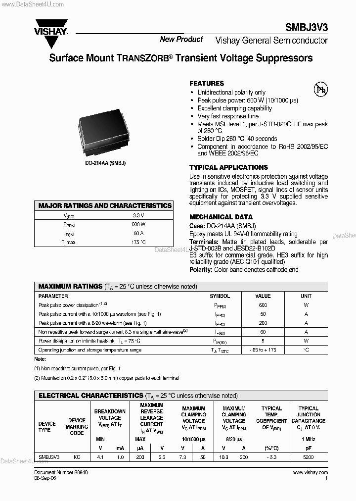 SMBJ3V3_2013210.PDF Datasheet