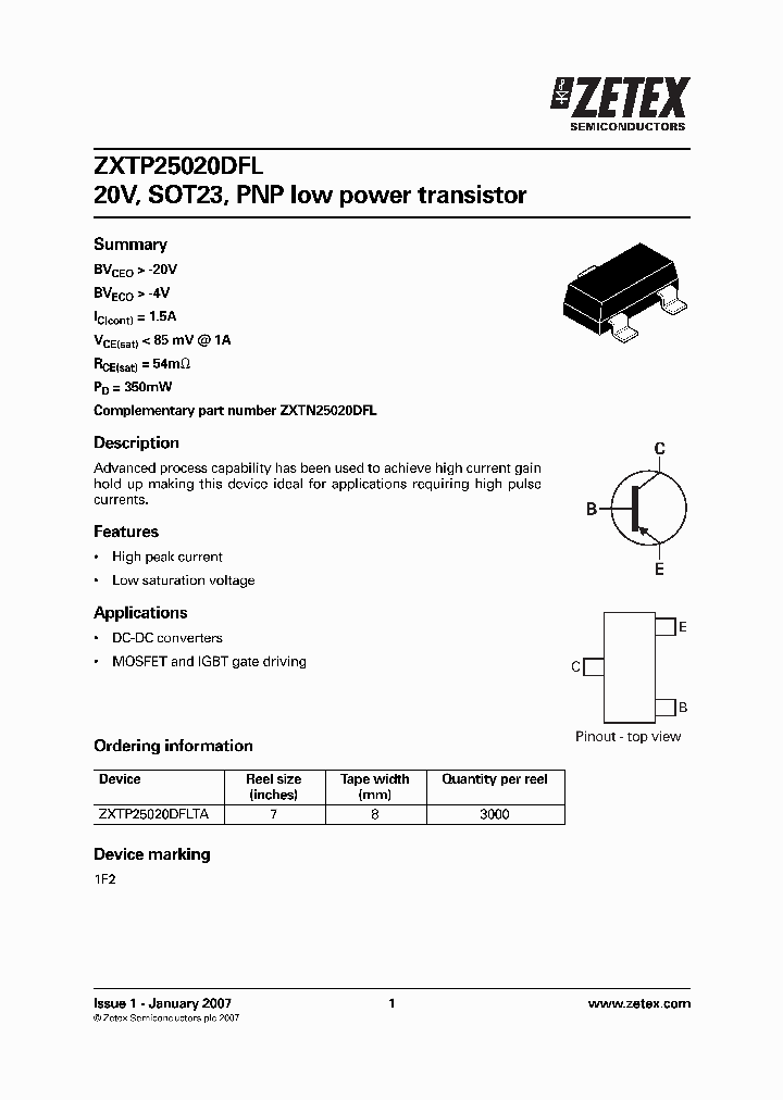 ZXTP25020DFLTA_2040724.PDF Datasheet