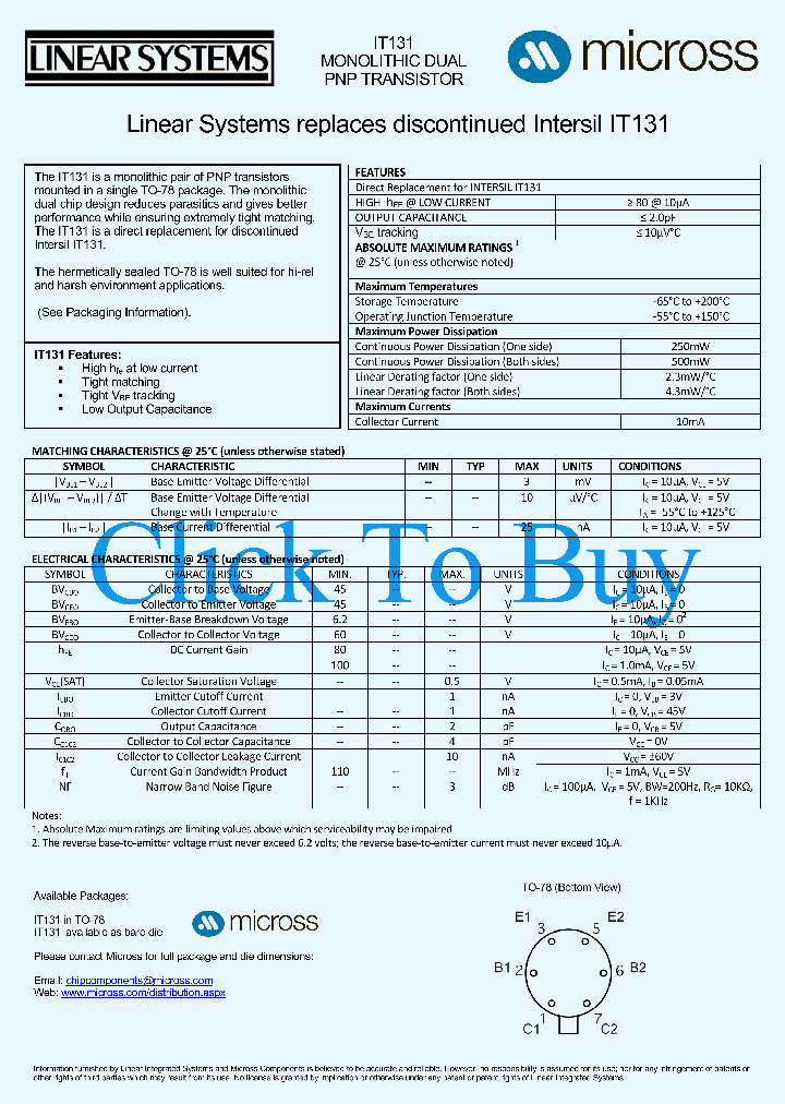 IT131TO-78_2042413.PDF Datasheet