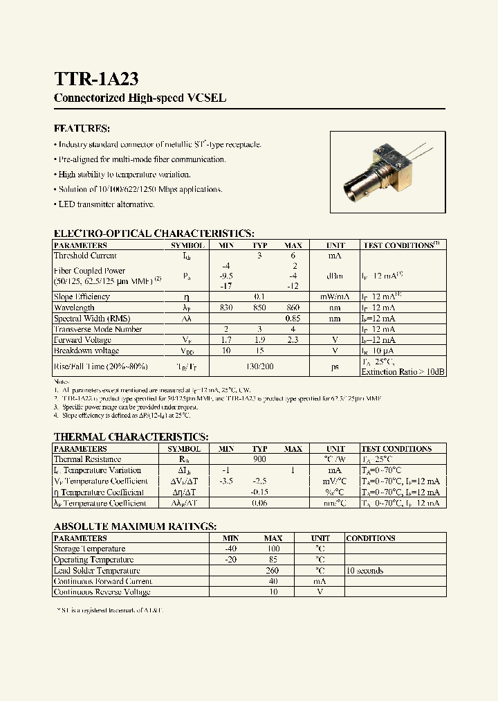 TTR-1A23_2043322.PDF Datasheet