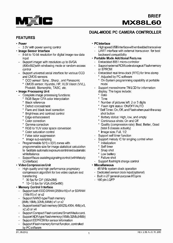 MX88L60_2042144.PDF Datasheet