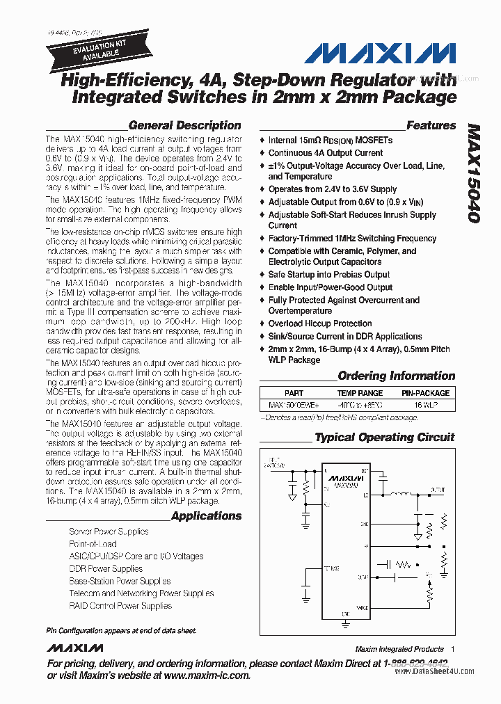 MAX15040_2046079.PDF Datasheet