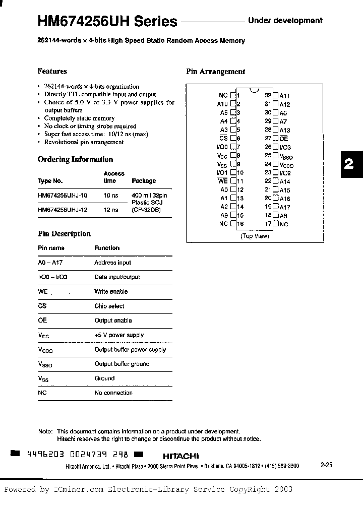 HM674256UHJ-12_2062584.PDF Datasheet