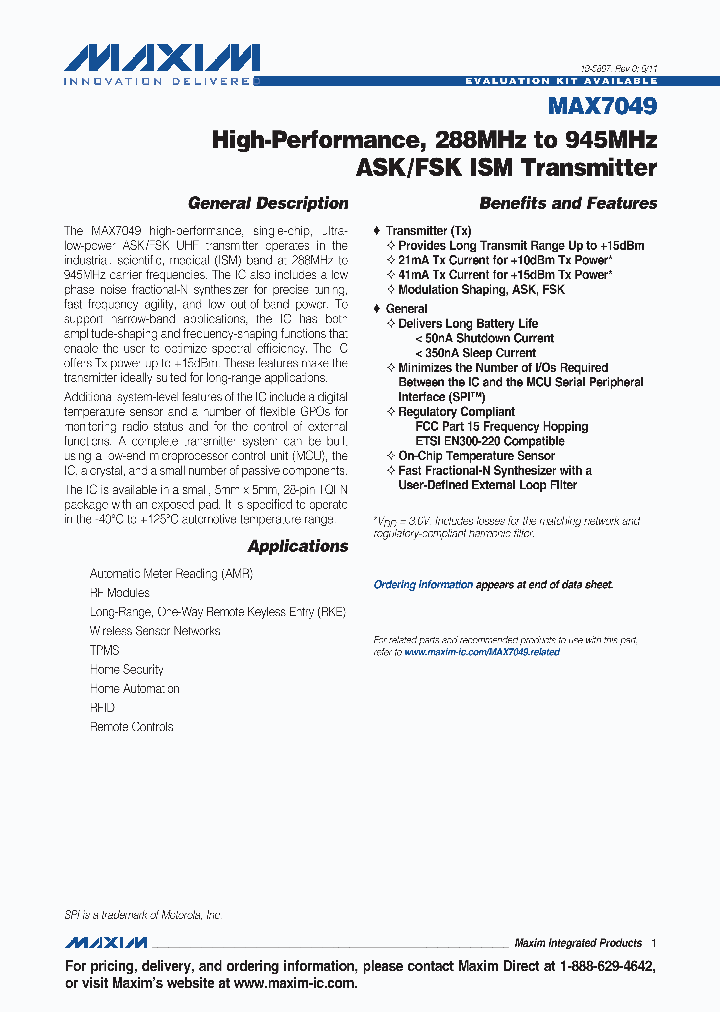MAX7049ATI_2063879.PDF Datasheet
