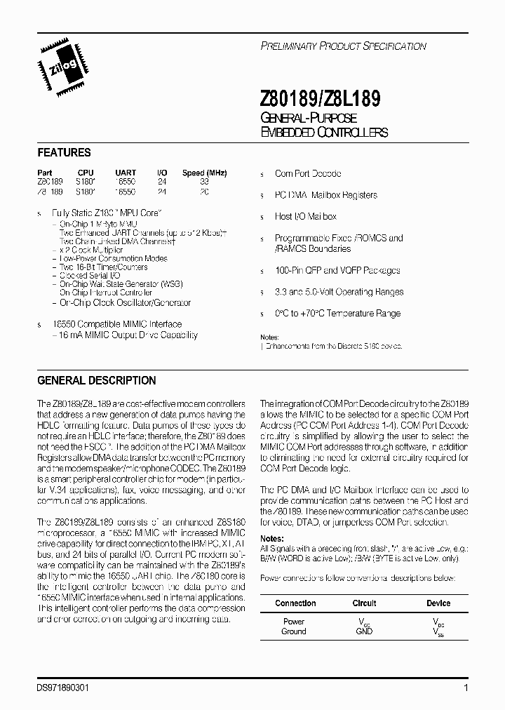 Z8L189_2062882.PDF Datasheet
