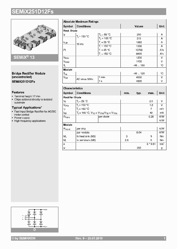 SEMIX251D12FS10_2066289.PDF Datasheet