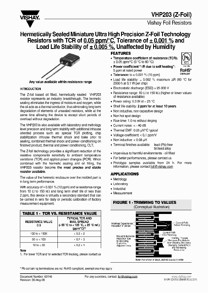 VHP203_2066225.PDF Datasheet
