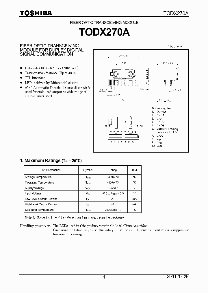 TODX270A_2074951.PDF Datasheet