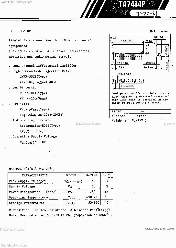 TA7414P_2088715.PDF Datasheet