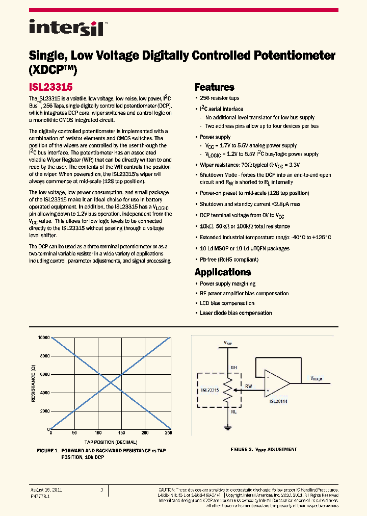 ISL23315_2095607.PDF Datasheet