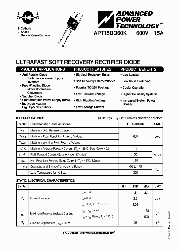 APT15DQ60K_2106360.PDF Datasheet