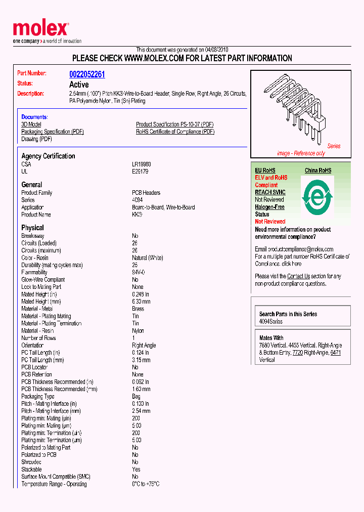 22-05-2261_2108778.PDF Datasheet