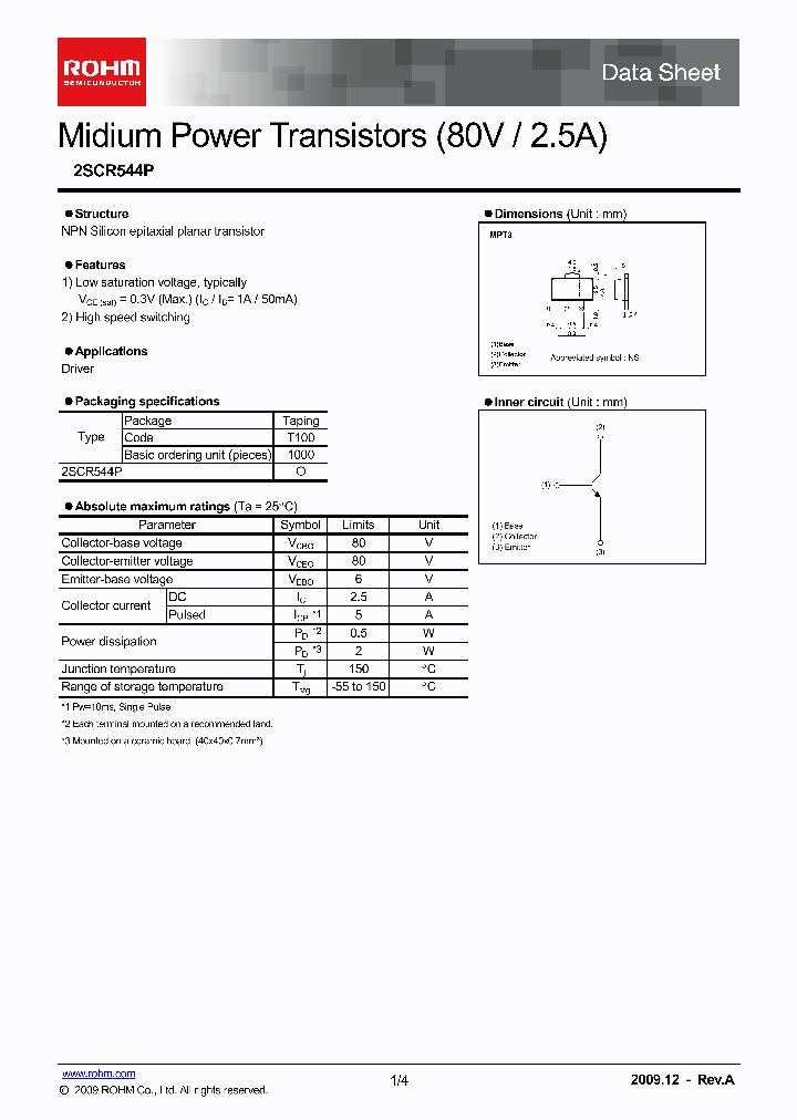 2SCR544P_2141057.PDF Datasheet