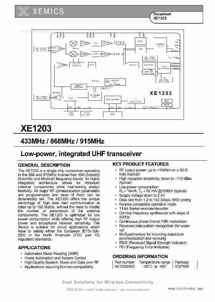 XE1203_2188418.PDF Datasheet