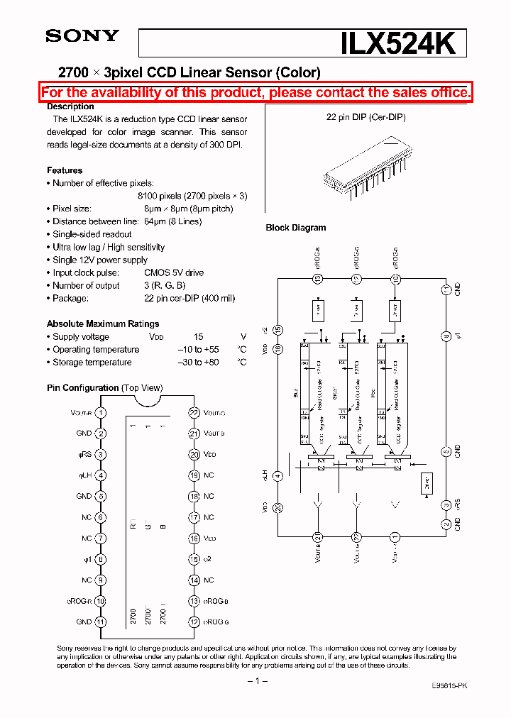 ILX524K_2193670.PDF Datasheet
