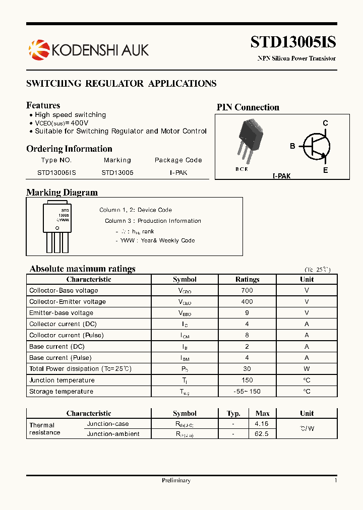 STD13005IS_2219009.PDF Datasheet