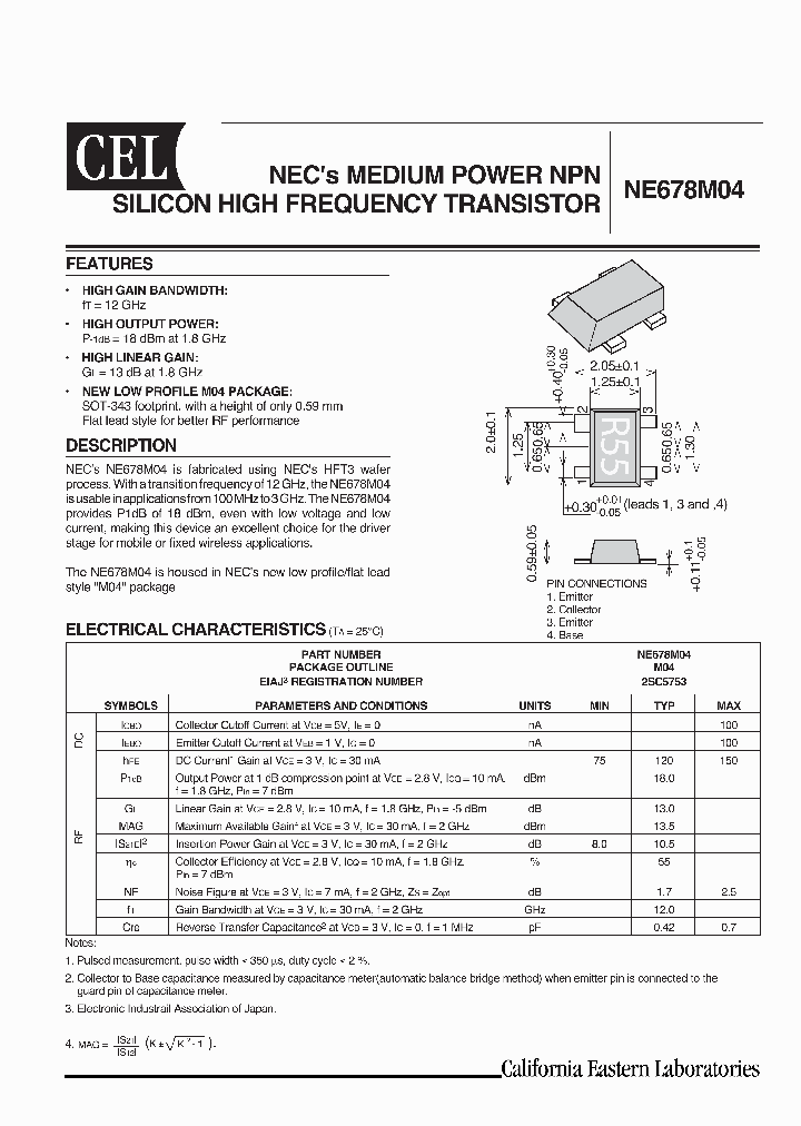 NE678M04-T2-A_2232320.PDF Datasheet