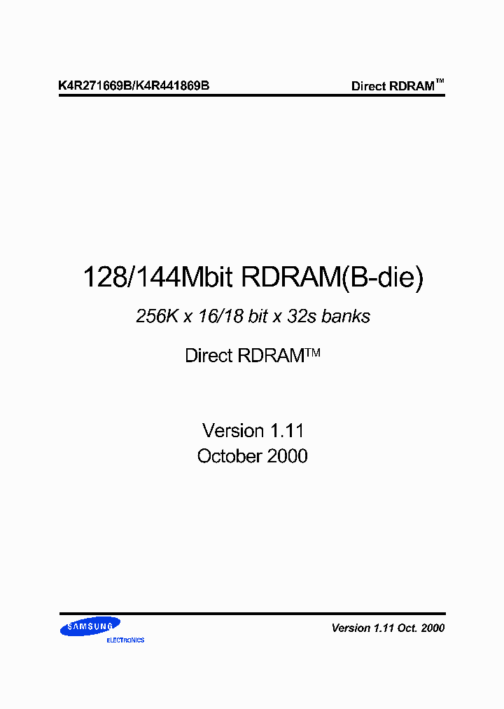 K4R271669B-NCK7_2243290.PDF Datasheet