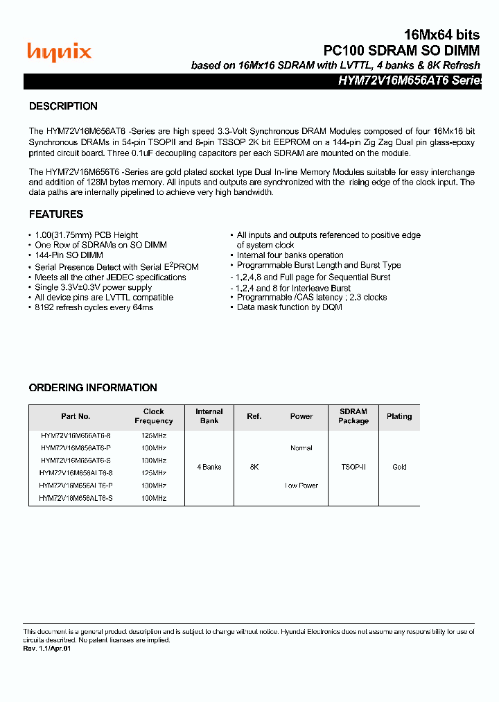 HYM72V16M656AT6-S_2253541.PDF Datasheet