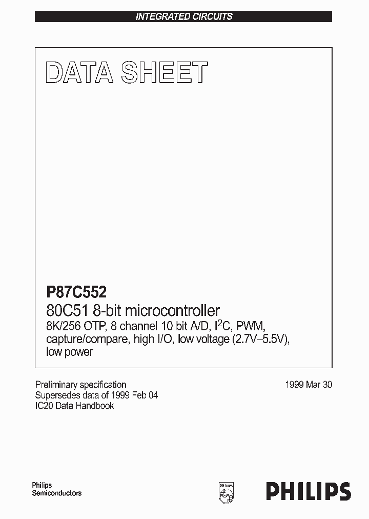 P87C552SBAA_2261530.PDF Datasheet