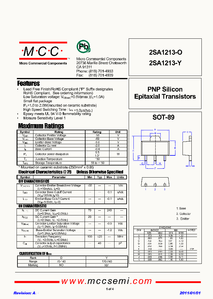 2SA1213-O_2268771.PDF Datasheet