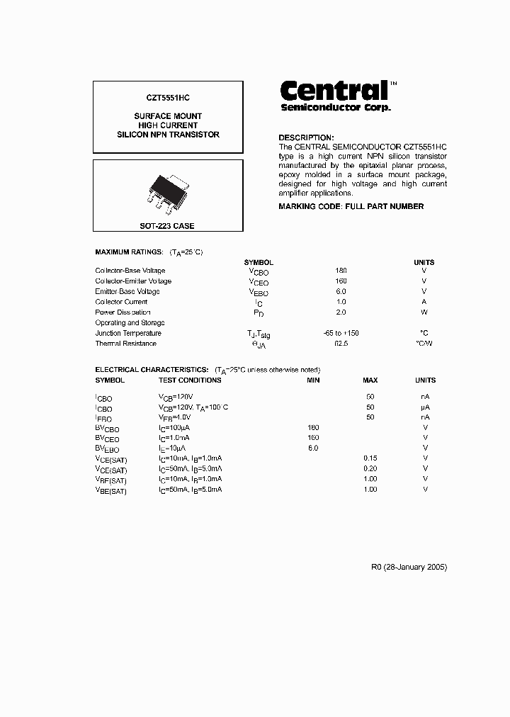 CZT5551HC_2274580.PDF Datasheet