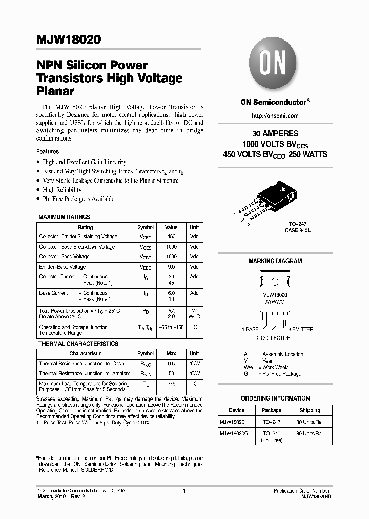 MJW18020G_2323713.PDF Datasheet