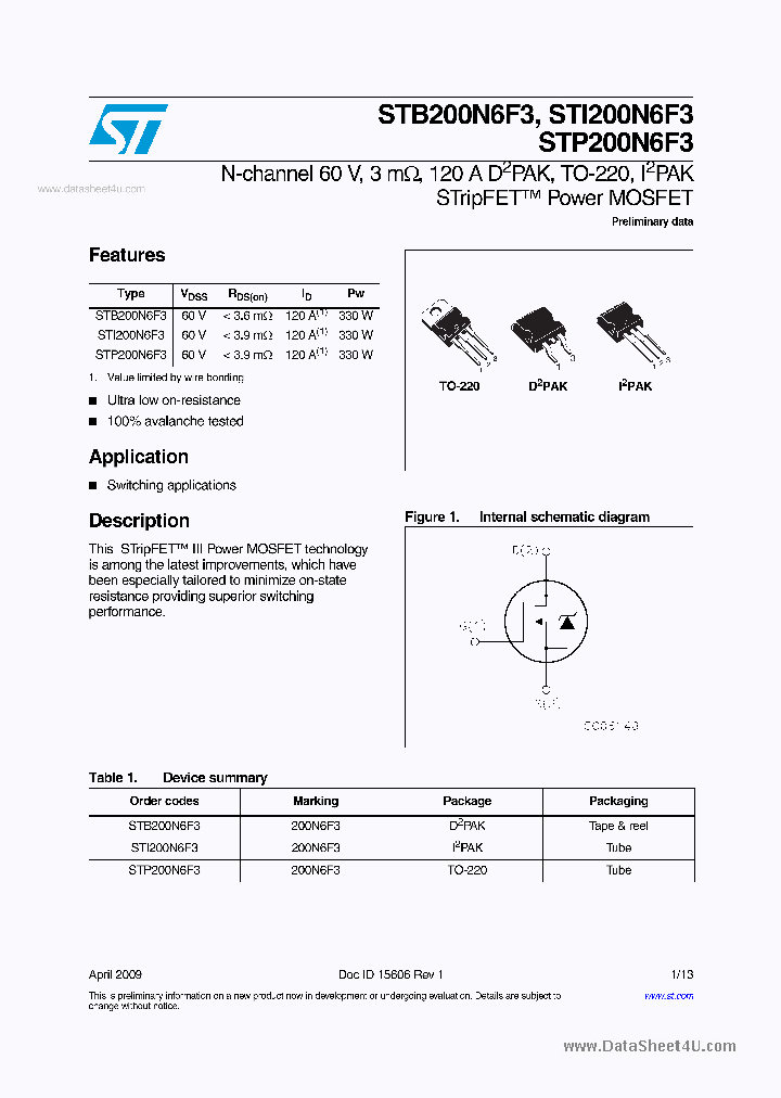 STB200N6F3_2368549.PDF Datasheet