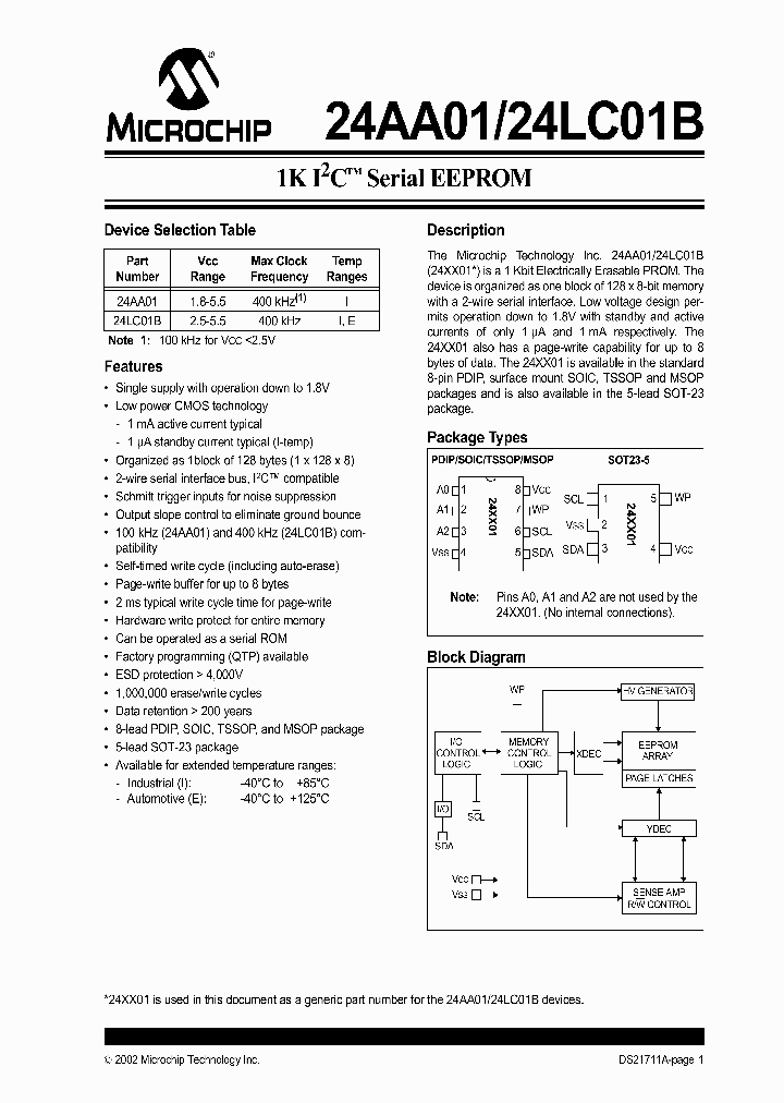24LC01BSN_2372469.PDF Datasheet