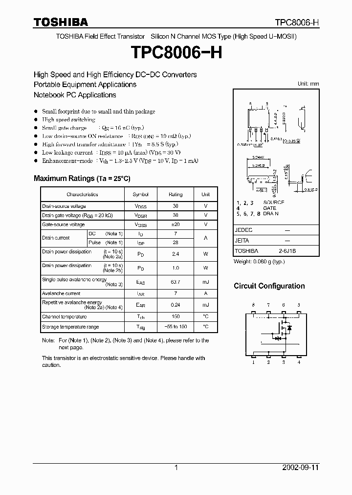 TPC8006-H_2395011.PDF Datasheet