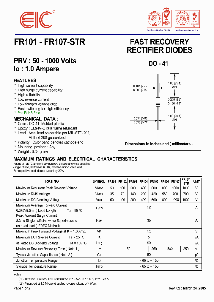 FR107-STR_2396202.PDF Datasheet