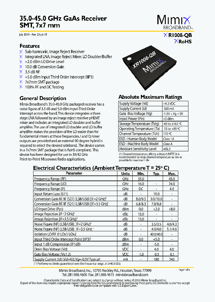 XR1008-QB10_2397350.PDF Datasheet