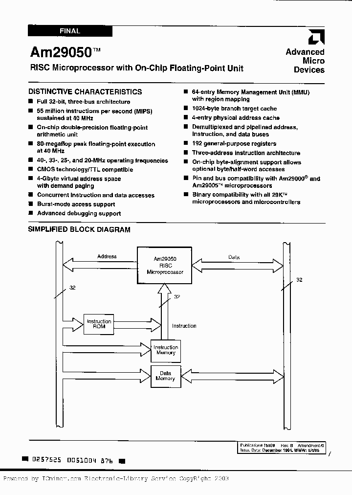 AM29050-20GI_2399533.PDF Datasheet