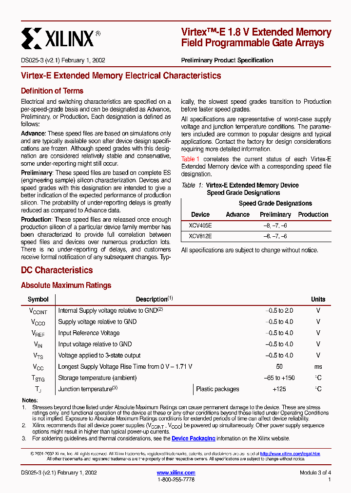 XCV405E-6FG676C_2401296.PDF Datasheet