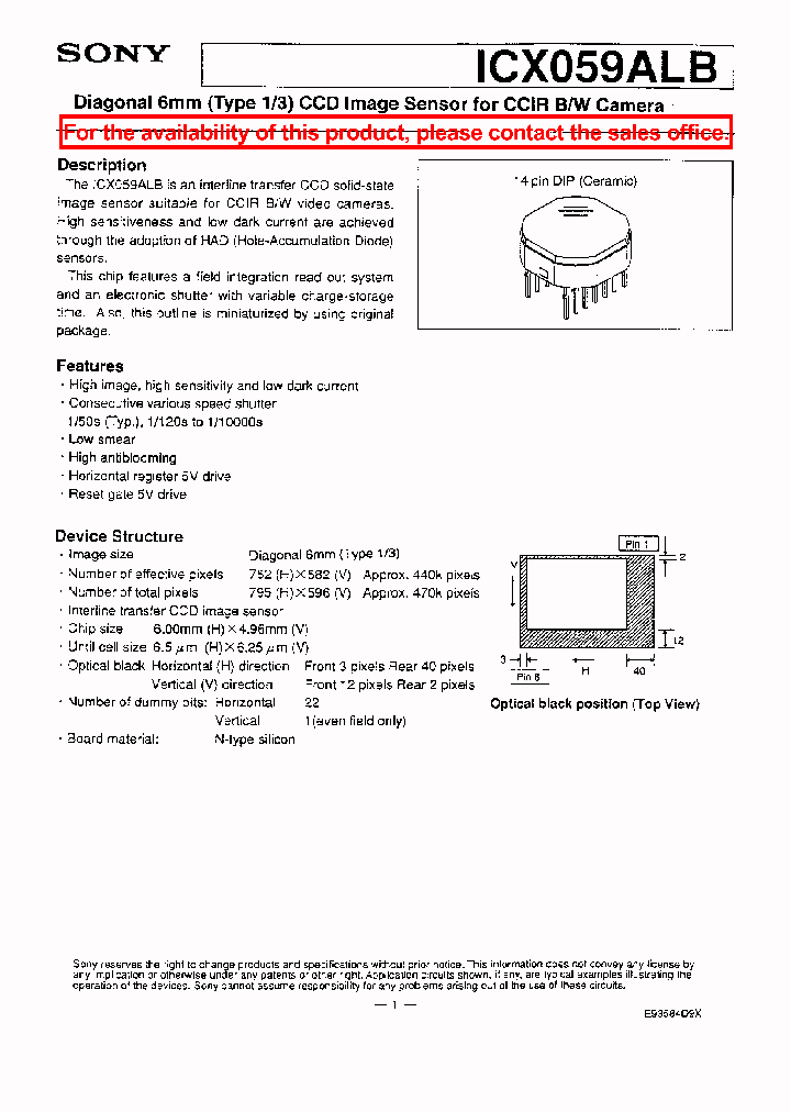 ICX059ALB_2440578.PDF Datasheet