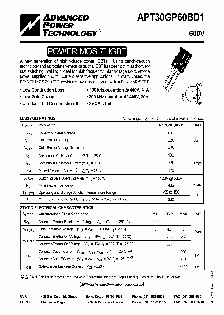 APT30GP60BD1_2435093.PDF Datasheet