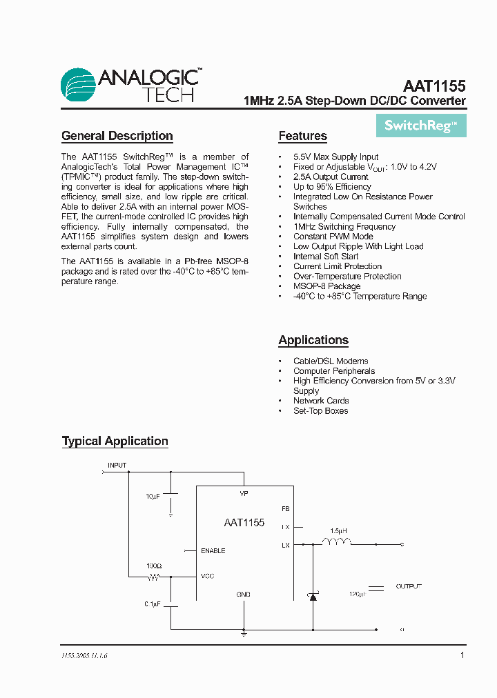 AAT1155IKS-10-T1_2482964.PDF Datasheet
