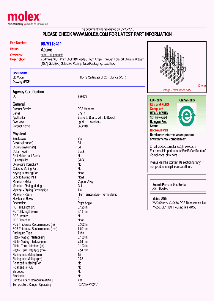 87911-3411_2492621.PDF Datasheet