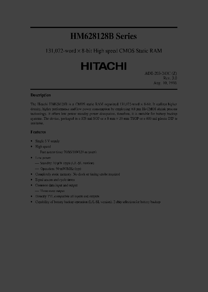 HM628128BLR-12SL_2505214.PDF Datasheet