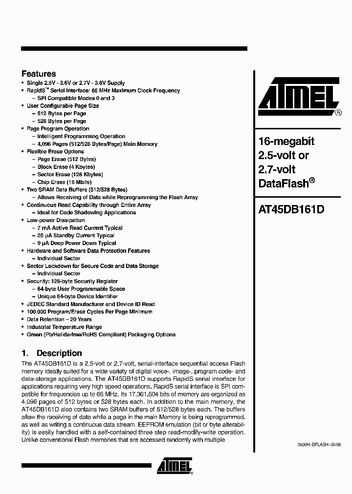 AT45DB161D06_2531820.PDF Datasheet