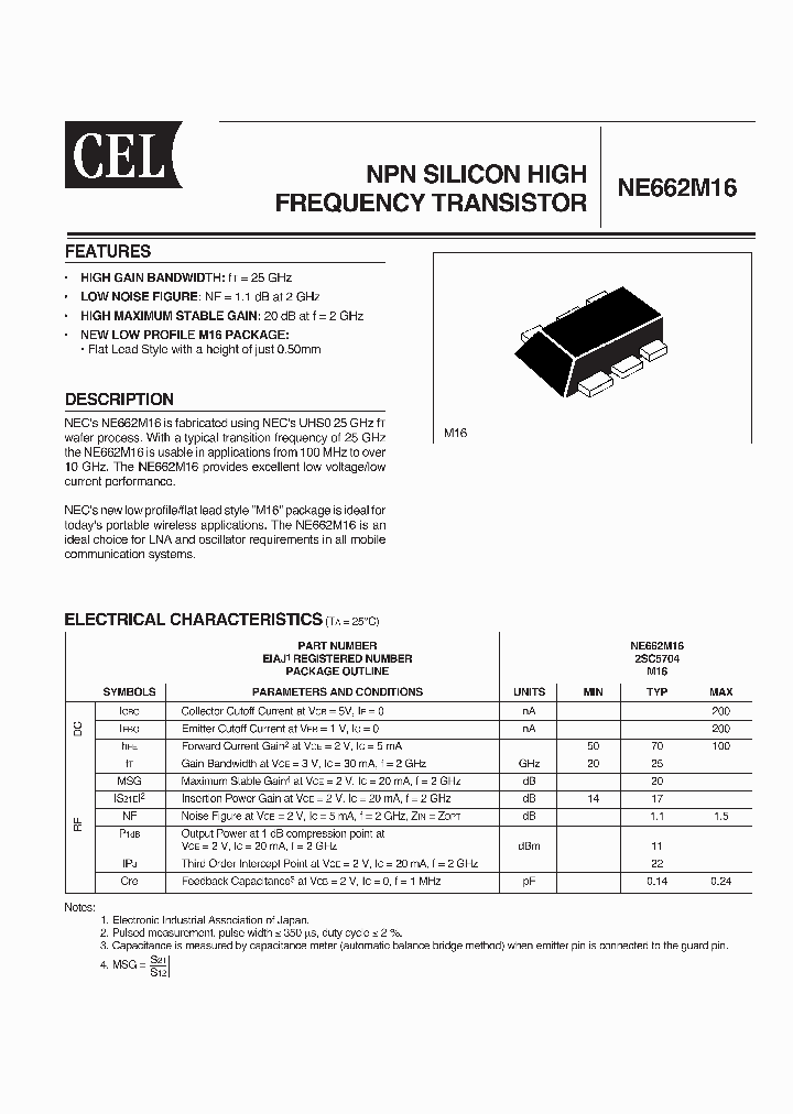 NE662M16-T3-A_2534707.PDF Datasheet