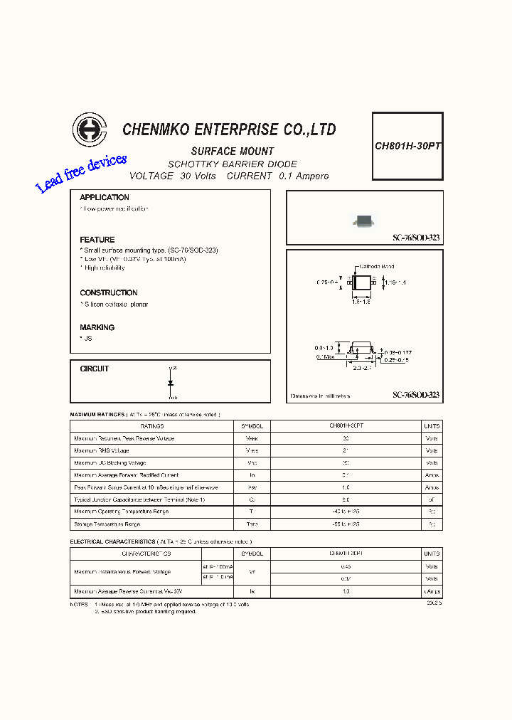 CH801H-30PT_2556457.PDF Datasheet